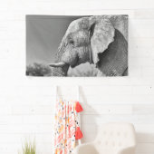 Elephant portret spandoek (Insitu)