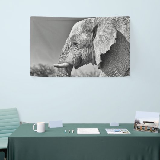 Elephant portret spandoek (Beurs)