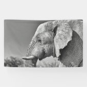 Elephant portret spandoek (Horizontaal)