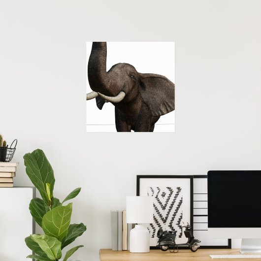 Elephant Poster (Thuiskantoor)