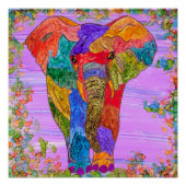 Elephant Poster 20 x 20 inch (Voorkant)