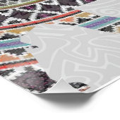 Elephant Poster Indiaas Bohemisch Ontwerp met Lotu (Hoek)