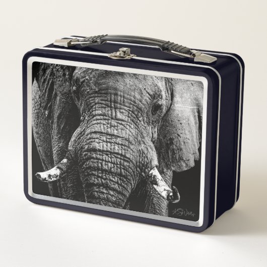 Elephant Power Lunch Box – Safari Gift (Voorkant)