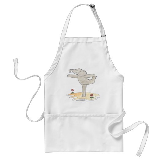 Elephant Practical Yoga Dancer's pose Standaard Schort (Voorkant)