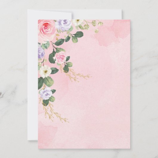 Elephant Predications for Baby shower Game Kaart (Achterkant)