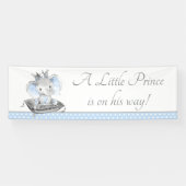 Elephant Prince Baby shower Achtergrond Banner (Horizontaal)