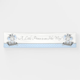 Elephant Prince Baby shower Banner Achtergrond