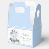 Elephant Prince Baby shower Bedankdoosjes (Geopend)