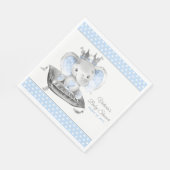 Elephant Prince Baby shower servetten (Hoek)