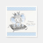 Elephant Prince Baby shower servetten (Voorkant)