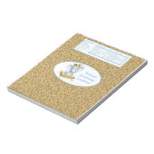 Elephant Prince Baby shower Snoep Bar Wrappers Notitieblok (Linkerzijde)