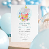 Elephant Prince Teacup Boy Baby shower Kaart