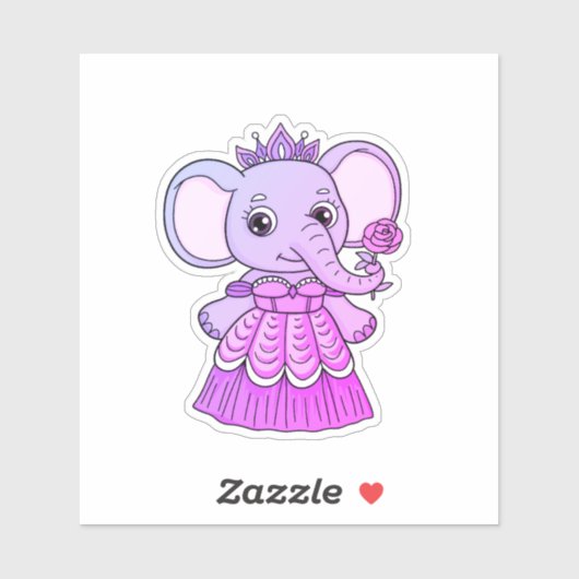 Elephant Princess Sticker (Vel)