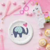 Elephant print baby shower party bord (Feest)