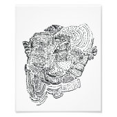 Elephant Print Foto Afdruk (Voorkant)