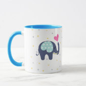 Elephant print schattige koffie-mok mok (Links)