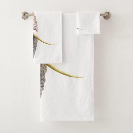 Elephant Profile Oerwoud Animal Bad Handdoek (Insitu)