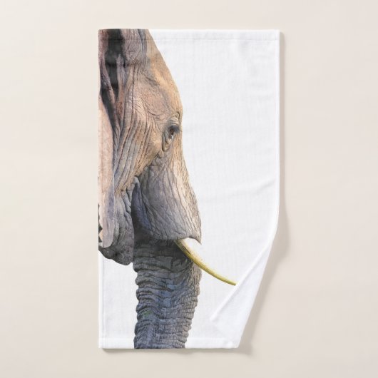 Elephant Profile Oerwoud Animal Bad Handdoek (Handdoek)
