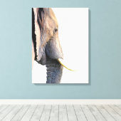 Elephant profile oerwoud dierportret canvas afdruk (Insitu (Houten vloer))