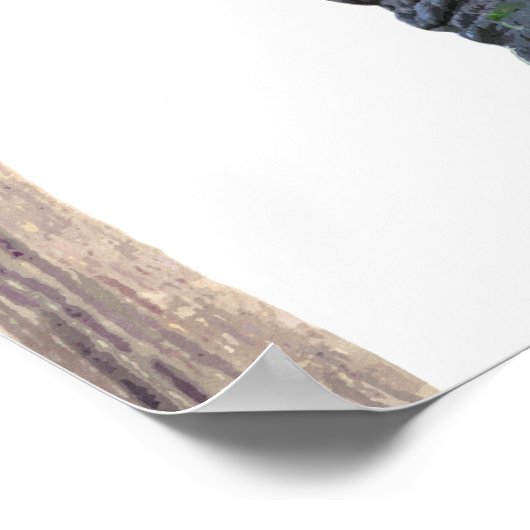 Elephant profile oerwoud dierportret poster (Hoek)