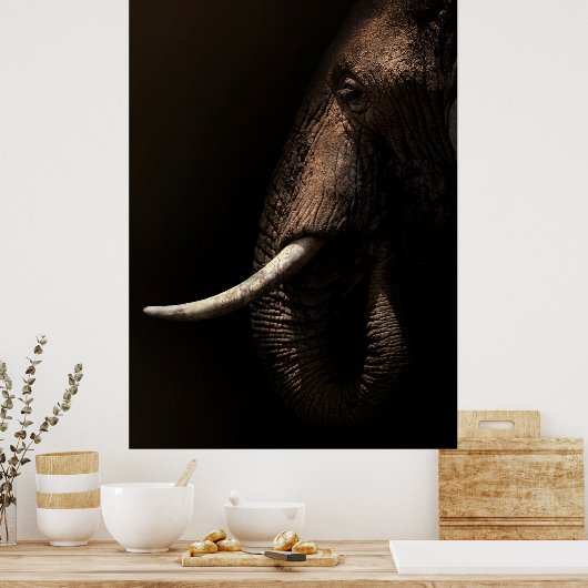 Elephant Profile Poster (Keuken)