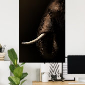 Elephant Profile Poster (Thuiskantoor)