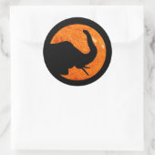 Elephant Profile Solar Eclipes Ronde Sticker (Tas)