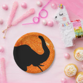 Elephant Profile Solar Eclipse Shadow Papieren Bordje (Feest)