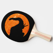 Elephant Profile Solar Eclipse Shadow Tafeltennisbatje (Zijkant)