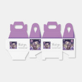 Elephant Purple bloemen Birthday Favor Box Bedankdoosjes (Uitgevouwen)