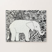 Elephant puzzel legpuzzel (Horizontaal)