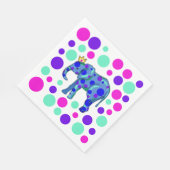 Elephant Queen met Polka Dots Servet (Hoek)