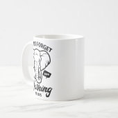 Elephant Quote, Elephant Lover, Elephant Zoo Anima Koffiemok (Voorkant links)