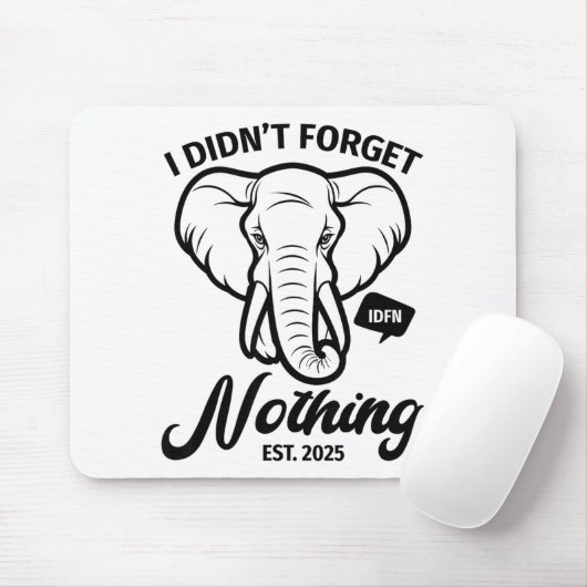 Elephant Quote, Elephant Lover, Elephant Zoo Anima Muismat (Met muis)