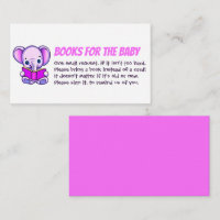 Elephant Reading Books for the Baby shower Girl