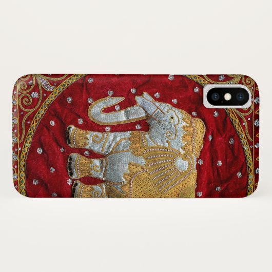 Elephant Red en Gold in India Case-Mate iPhone Case (Achterkant (horizontaal))