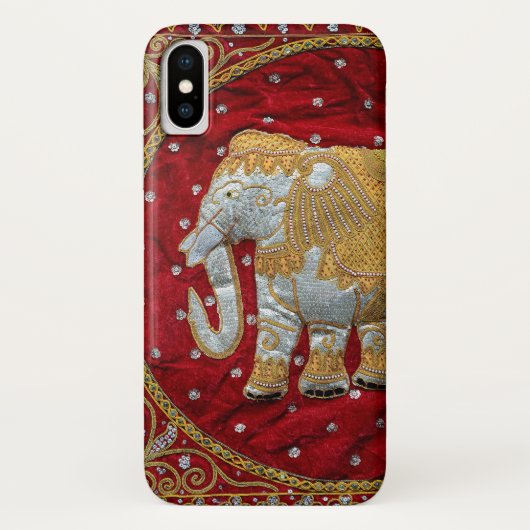 Elephant Red en Gold in India Case-Mate iPhone Case (Achterkant)