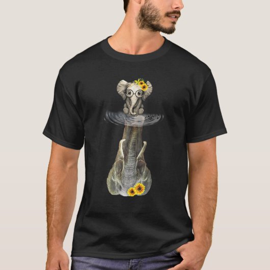Elephant Reflection Friend Elephant T-shirt (Voorkant)
