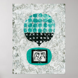 Elephant Remembering Poster Muurkunst