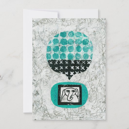 Elephant Remembering Wenskaart Kaart (Voorkant)