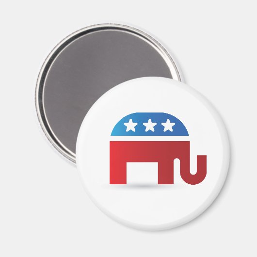 Elephant Republicans Magnet (Voorkant / Achterkant)