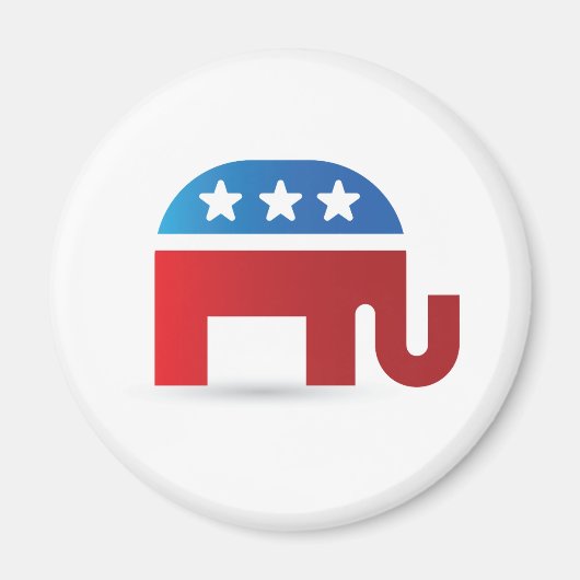 Elephant Republicans Magnet (Voorkant)