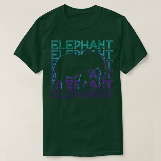 Elephant Retro Gift T-shirt (Design voorkant)