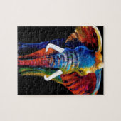 ELEPHANT RETRO STYLE LEGPUZZEL (Horizontaal)