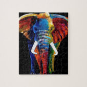 ELEPHANT RETRO STYLE LEGPUZZEL (Verticaal)