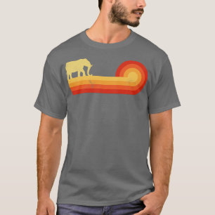 Elephant Retro Sunset Vintage 60s 70s voor mannen  T-shirt