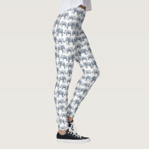 Elephant Rhino-Waterverf Leggings