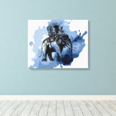 Elephant Ride Canvas Afdruk (Insitu (Houten vloer))