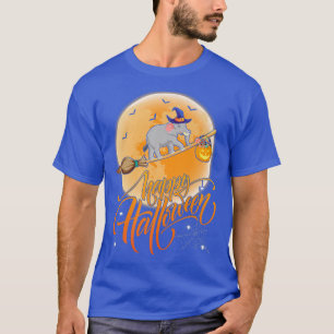 Elephant Ride Witch Shot Moon Elephant Hal T-shirt