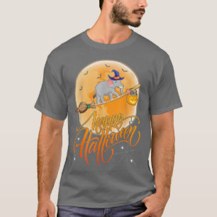 Elephant Ride Witch Shotgun Moon  Elephant T-shirt